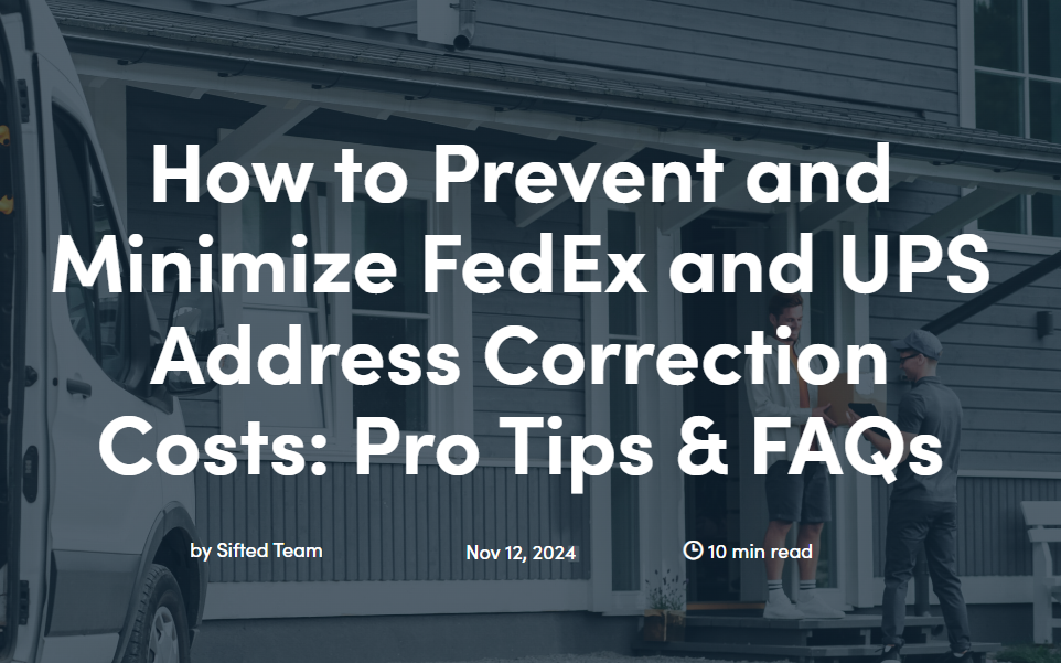 how to prevent and minimize fedex ups corrections sifted